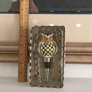 MacKenzie-Childs Owl Bottle Stopper